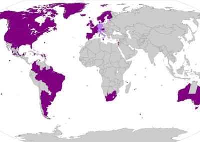 Tarile in care a fost legalizata adoptia de copii de catre comunitatea LGBT mov